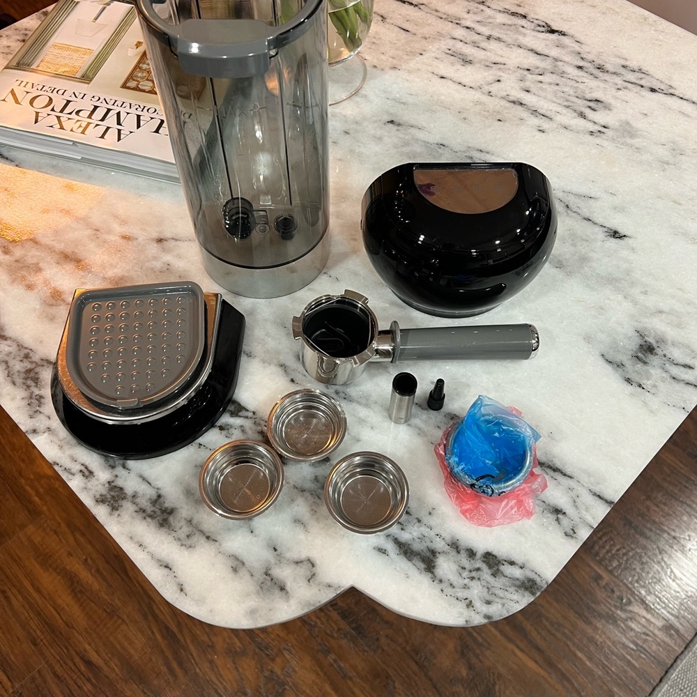 Smeg Espresso Machine Accessory Set & Smeg Replacement pieces - Black and Silver